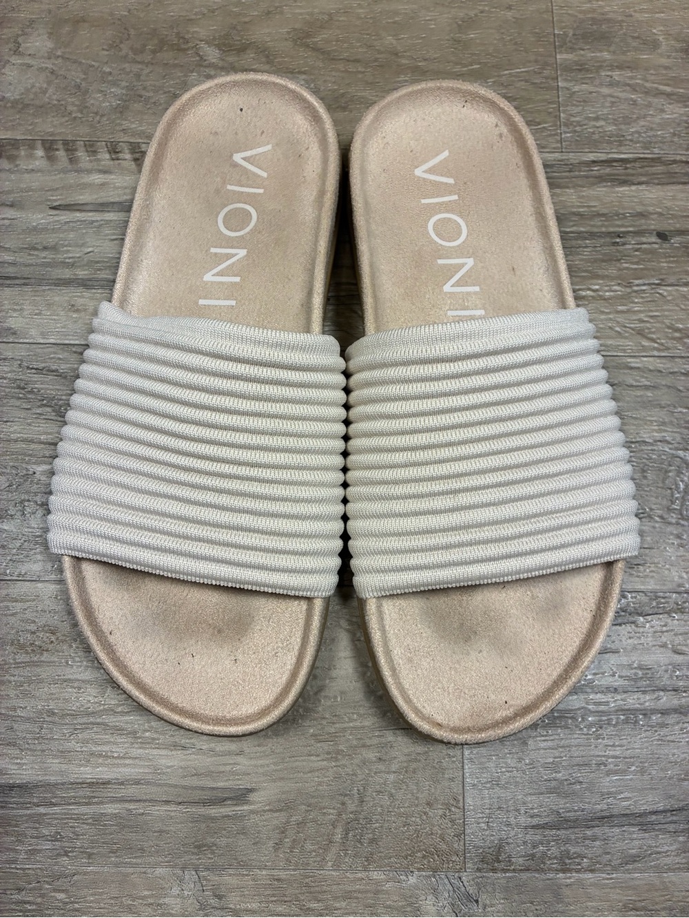 Vionic Evie Knitted Slides Arch Support Authopedic Sandals - Picture 5 of 7